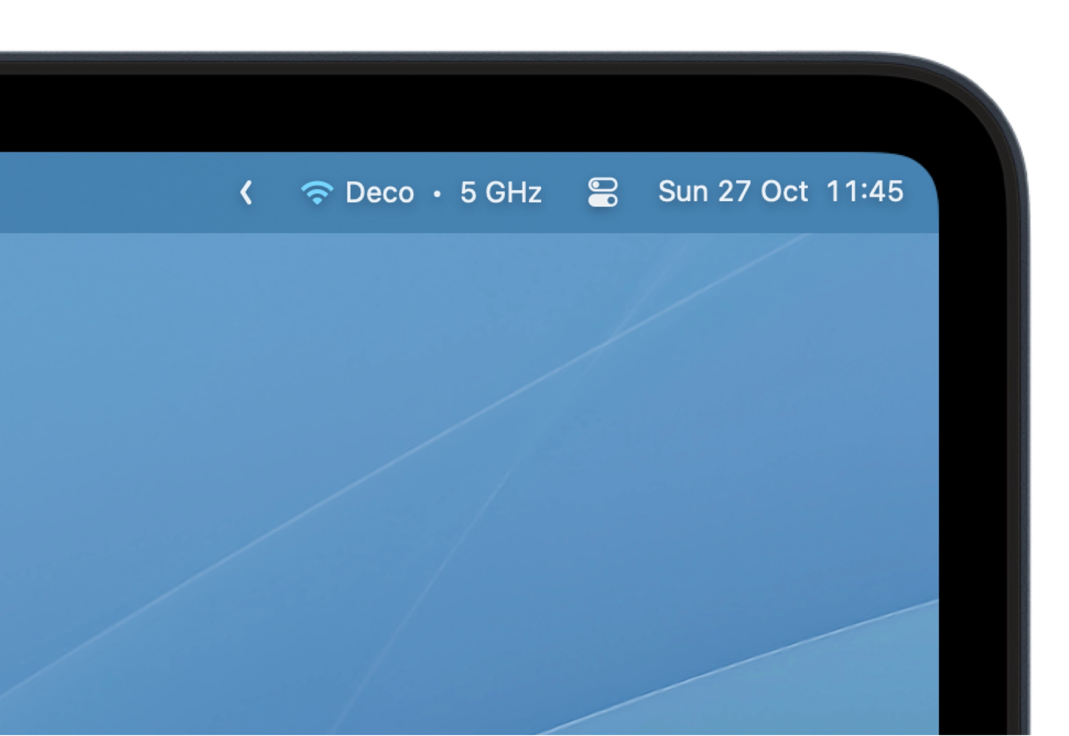 Wifilicious running in the macOS menu bar showing network status